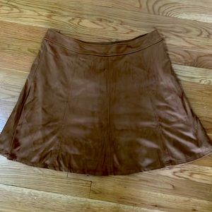 Loft suede skirt